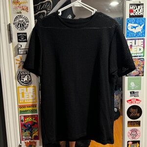 Black Waffle Shirt